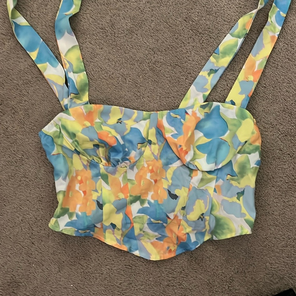 Shein silk top size medium